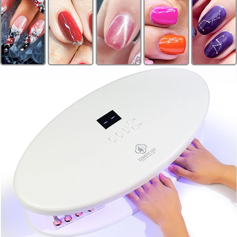 

96 LEDs High Power UV LED Nail Dryer LCD Screen Smart Sensor Nail Lamp with Timmer Large Space Pro Curing All Gels 2023 New