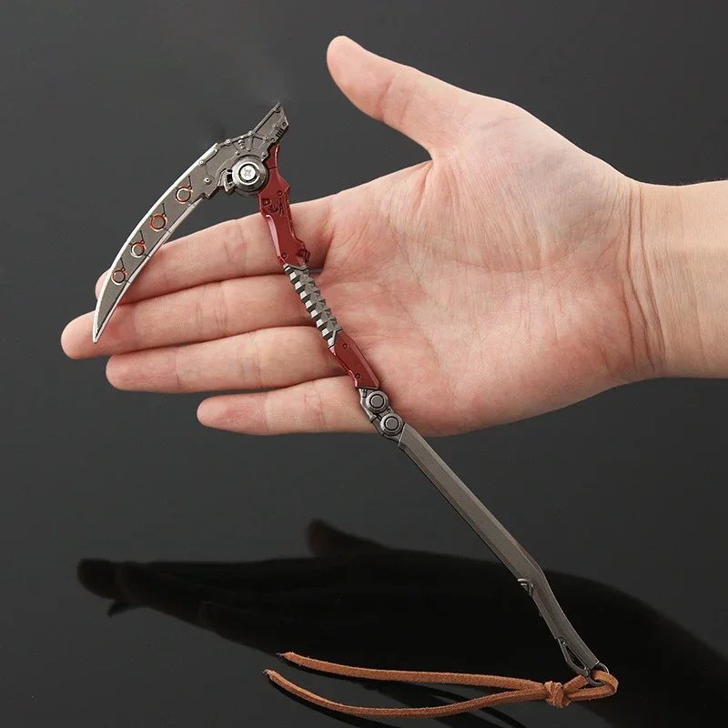 22cm Apex Legends Revenant Heirloom Dead Man's Curve Sickle Swords Model Peripherals Alloy Metal Model Keychain Gift Toys Kids 4
