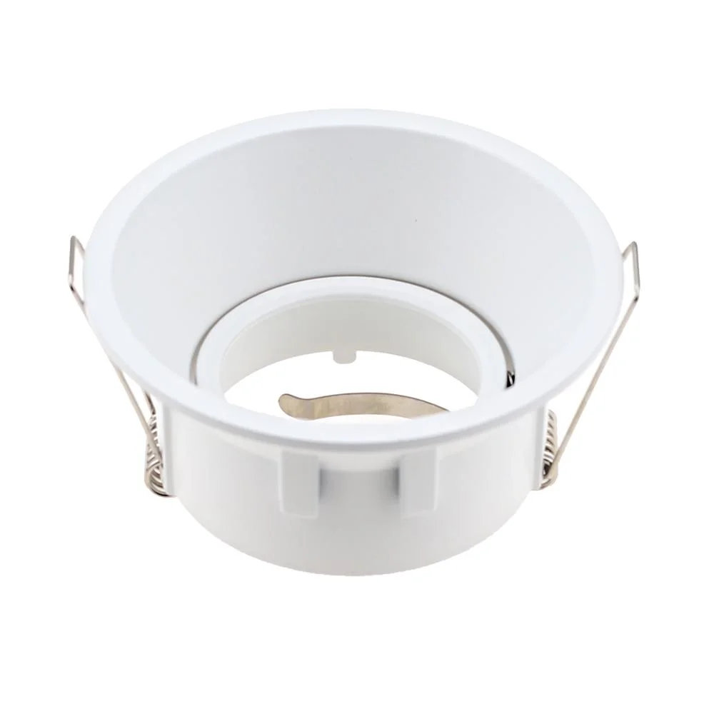 LED Ceiling Light Fixtures Round Square Recessed MR16 GU10 Fixture White/Black Adjustable LED Ceiling Spot Light Frame