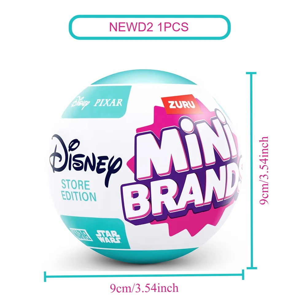 Zuru Disney 5-Überraschung Mini-Marken-Spielzeug Überraschung Zuru Mini-Marken-Spielzeug Original Miniatur-Spielzeug Mystery Anime Blind Box Süße Geschenke