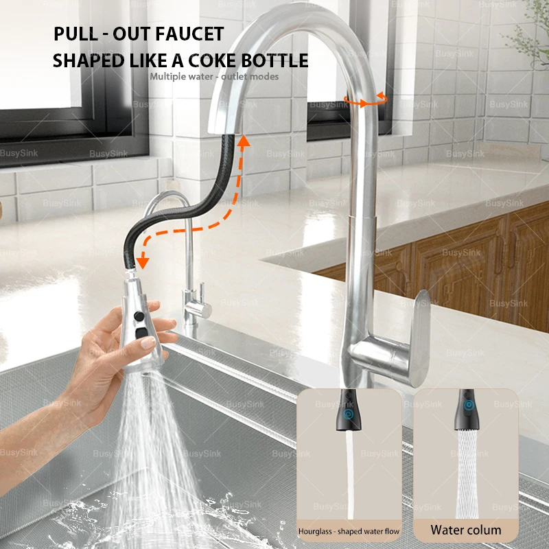Kitchen Household Sink Stainless Steel Large Single Sink Dishwashing Basin wash vegetables Multifunctional Kitchen