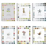 Portable Watercolor Tutorial Paper Book Beginner-Friendly Water Color Painting Workbook Hand-Painted Art Exercises for Beginner 1