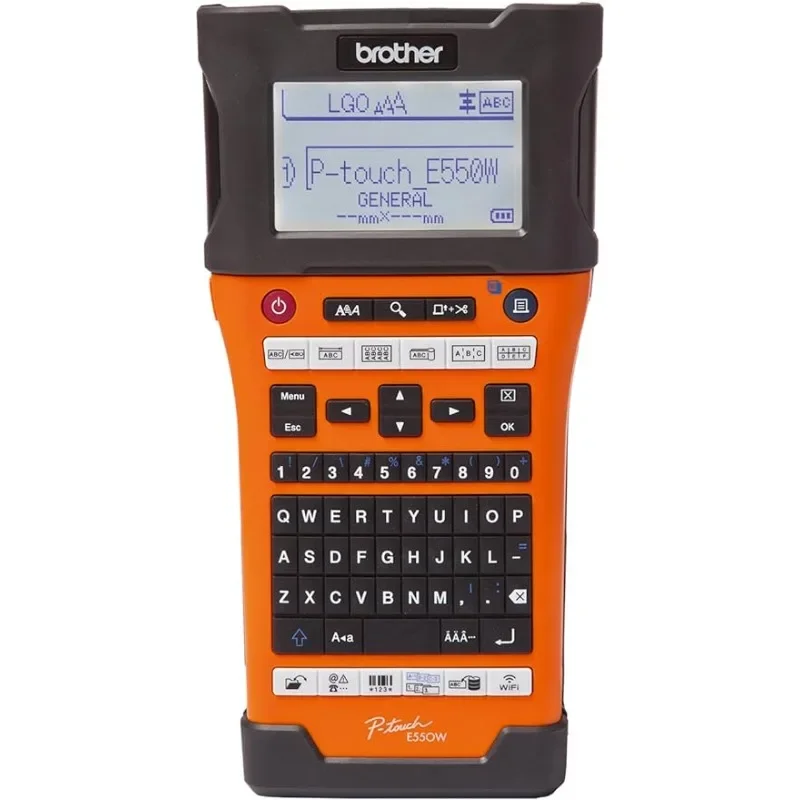 

Ручной фонарь Brother PTE550W с Wi-Fi и автоматическим резаком-портативный фонарь-этикетки 24 мм, оранжевый