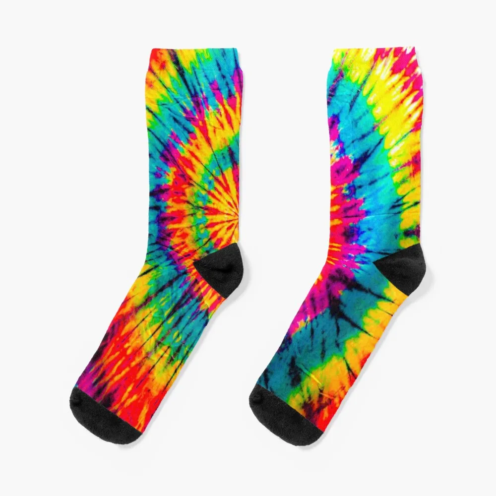 TIE DYE RAINBOW SPIRAL Socks