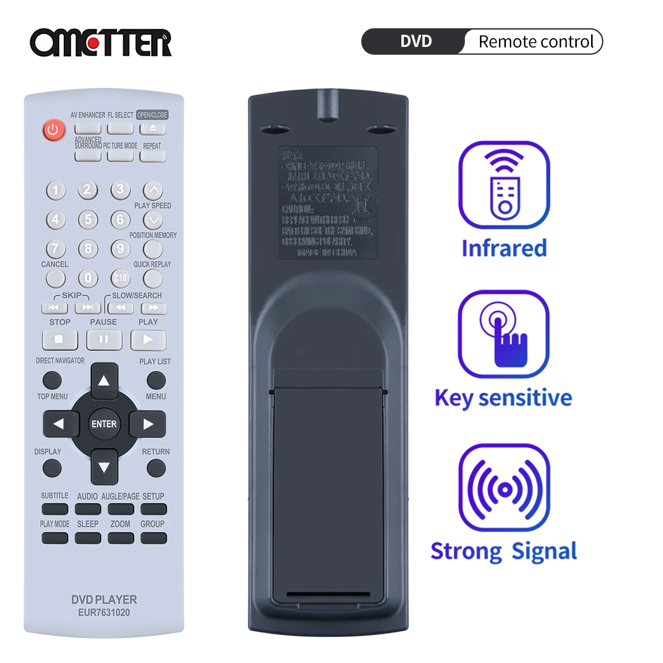 パナソニック DVDリモコン EUR7631020 中古パナソニック DVDリモコン