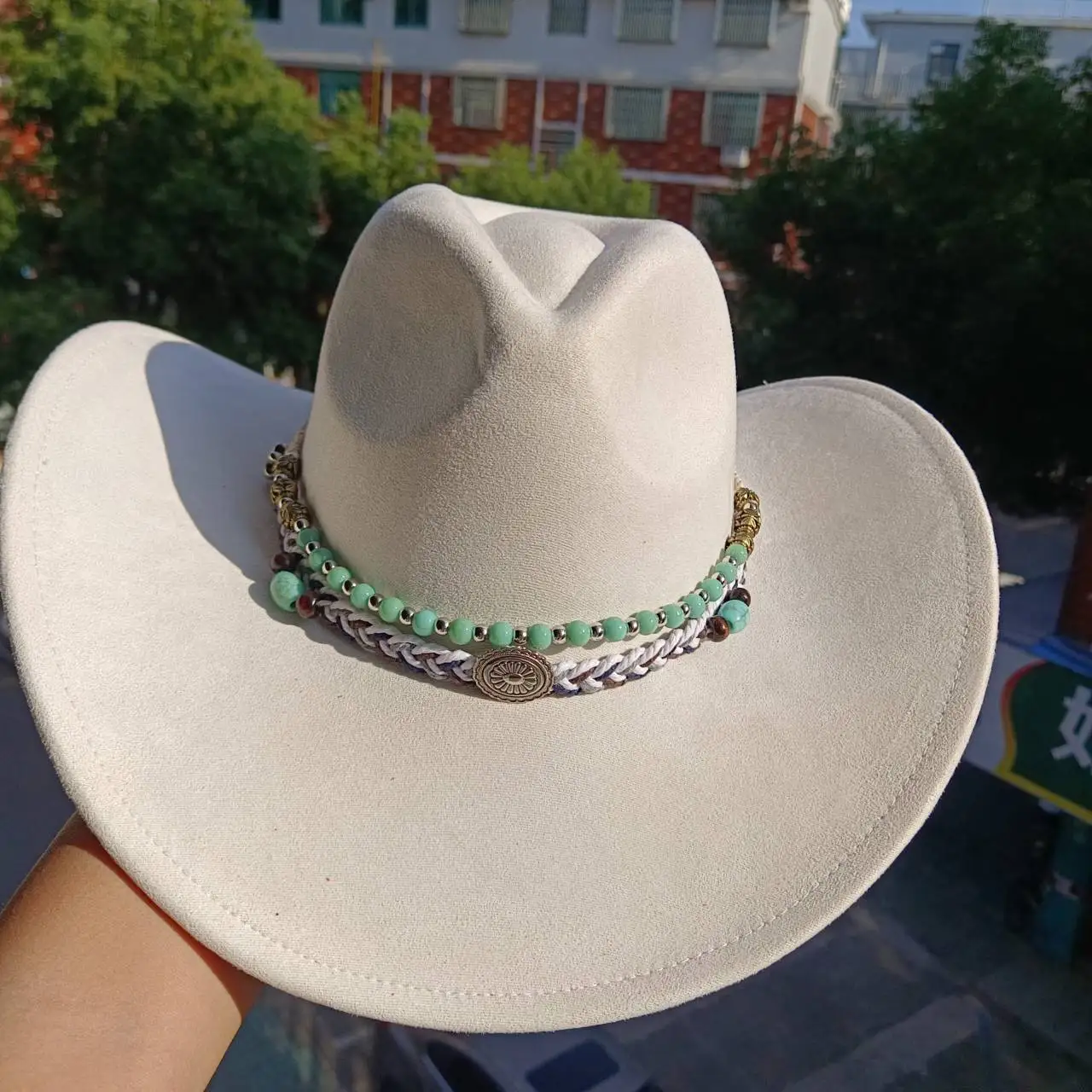 Cowgirl Hats Cowboy Hats Suede Western Denim Hat Men's and Women's Vintage Gentleman Denim Hat 2003 Accessories Sombrero Hombre