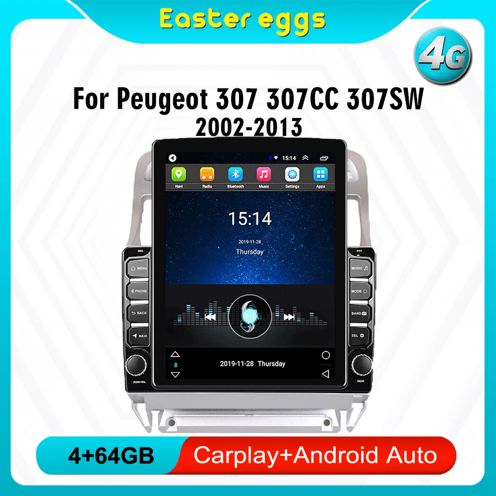 Reglage Heure 307 Sans Autoradio D Origine Autoradio Android Carplay, Écran Tesla 9.7 ", Navigation Gps, 4g, Lecteur  Multimédia Vidéo, Pour Voiture Peugeot 307, 307cc, 307sw (2002 – 2013) -  Voiture Lecteur Multimédia - AliExpress
