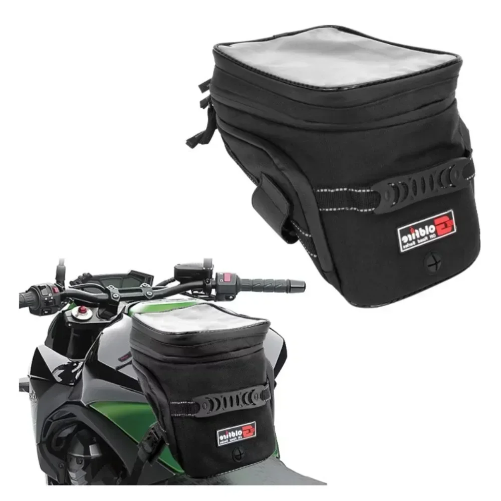 Universal Motorcycle Equipment Tank Bag Gas Oil Fuel Tank Bag Waterproof Saddle Bag Reflective Shoulder Bag 2022 Upgraded bike noseless saddle comfortable bicycle seats cushion universal pu pad waterproof shock resistant bike seats