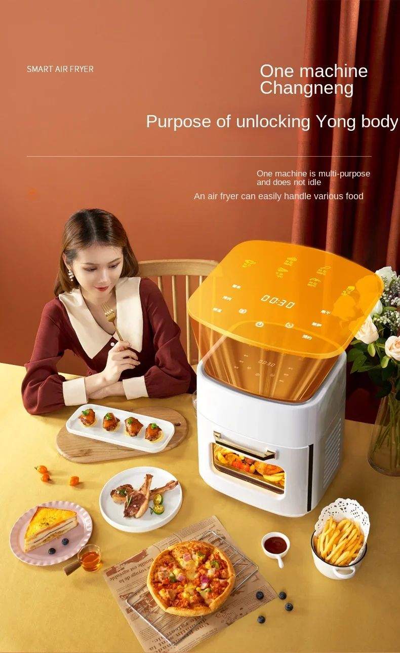 Description Picture 5 of item110V export small household appliances, large capacity oil-free electric oven, integrated visual