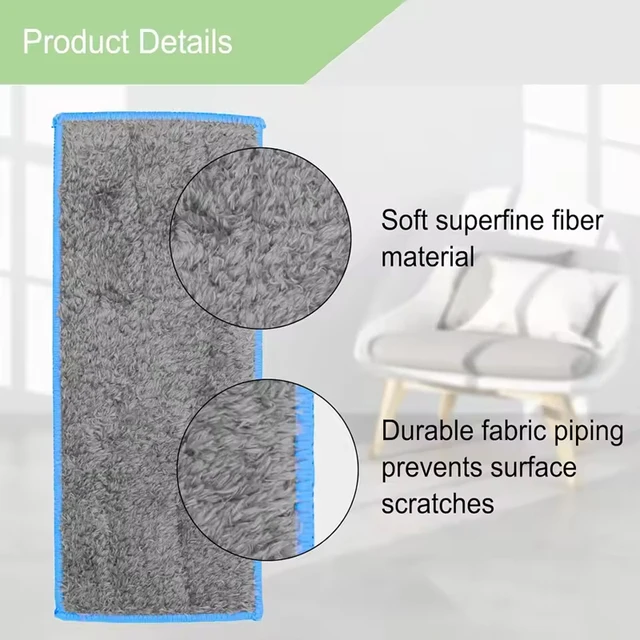 แผ่นถูพื้นเปียกล้างทําความสะอาดได้และนํากลับมาใช้ใหม่ได้สําหรับ IRobot Braava Jet m6 (6110) (6012) (6112) (6113) Ultimate Robot Mop Replacement Part 2