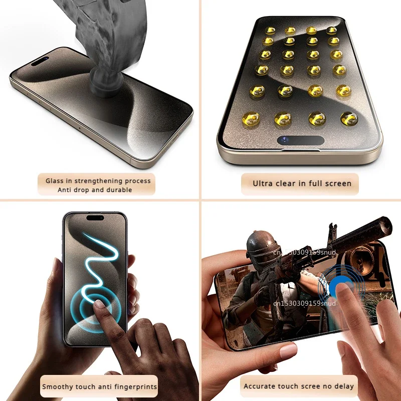 3 عبوات خالية من الغبار HD/الخصوصية من الزجاج المق...