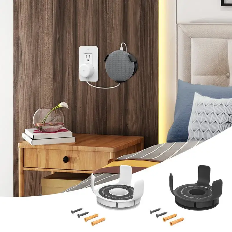 

Outlet Wall Mount Holder For Google Home Mini Compact Outlet Mount Accessories For Home Mini Voice Assistant Speaker