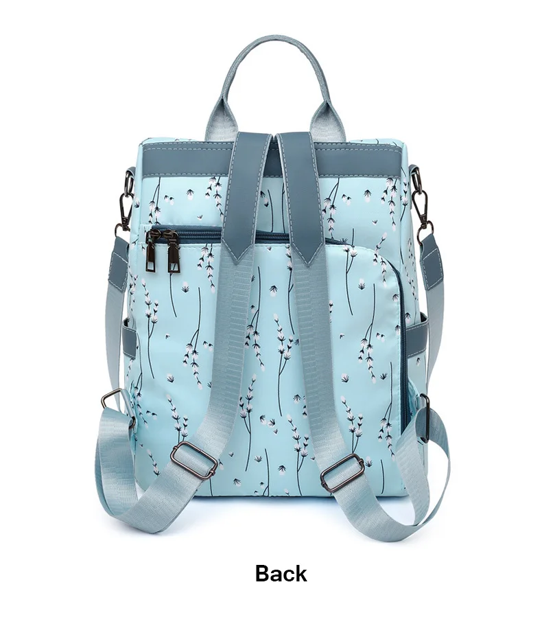Fashion Flower Print Women Backpack Female Anti-theft Backpacks Casual Ladies School Bag High Quality Large Capacity Backpack