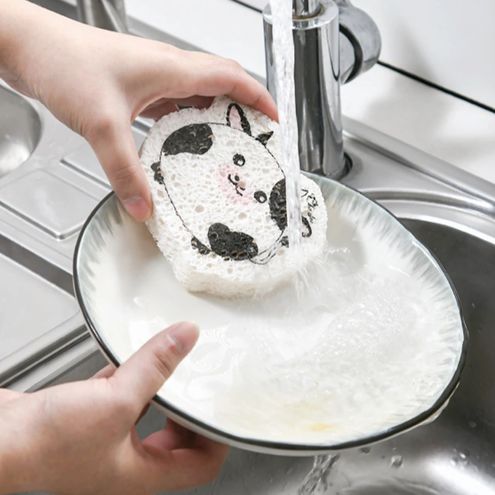 Japan Dish Brush Cellose Sponge Kitchen Products Thickened Dishwashing
