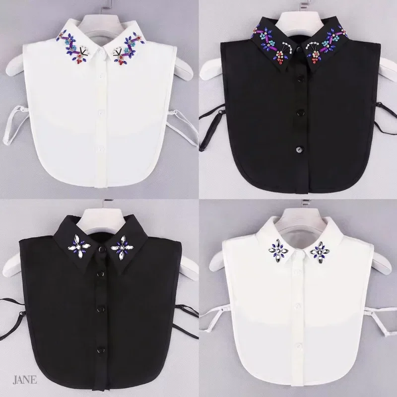 

Top-grade Shirt Fake Collar For Shirt Dickey Collars Solid Shirt Lapel Top Men Womens Dickie Collar White Girls Top Clothes