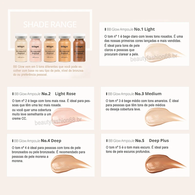 8ml Stayve BB Cream Glow Ampoule Starter Kit Niacinamide Sunscreen Foundation Cream Rejuvenation Essence Face Makeup Skin Care 3