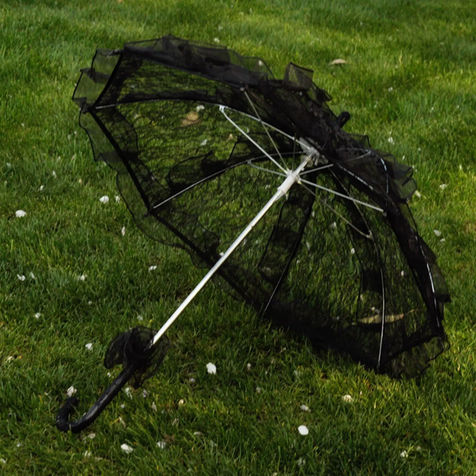 Handmade Lace Umbrella Romantic Vintage Wedding Flower Bridal Parasol Costume Women Dancing Photography Stage Performance