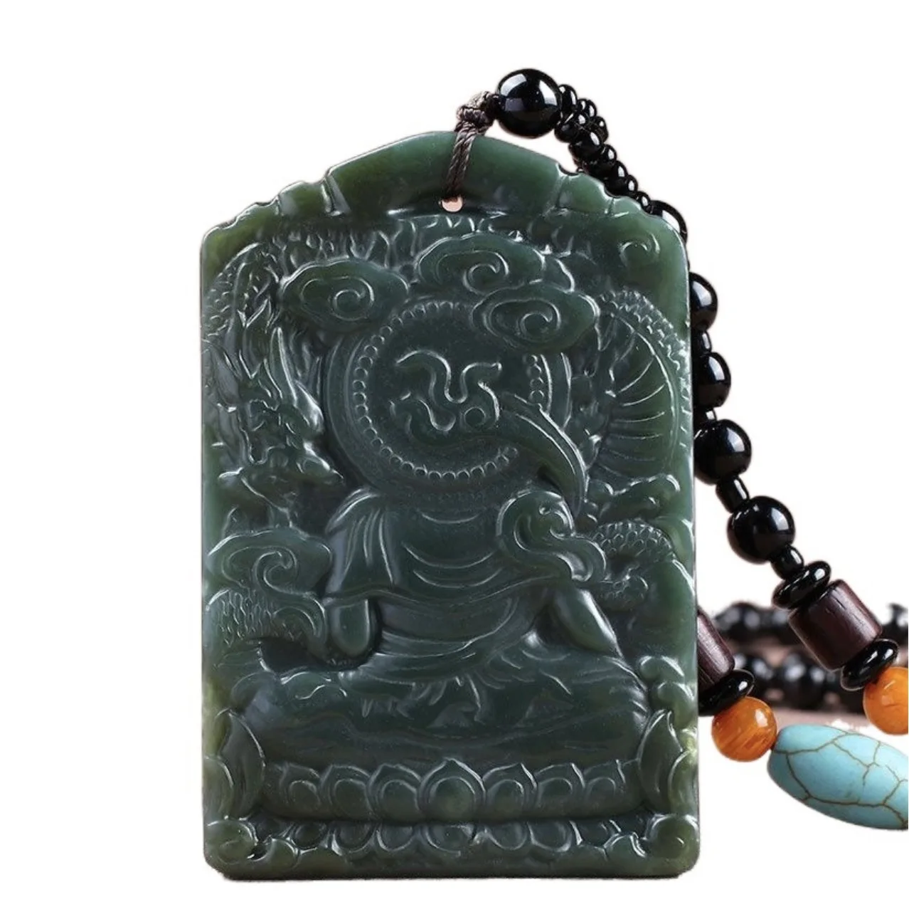

Hotan Jade Guanyin Jade Brand Male Jade Necklace Jade Pendant Jade Pendant Bodhisattva Pendant
