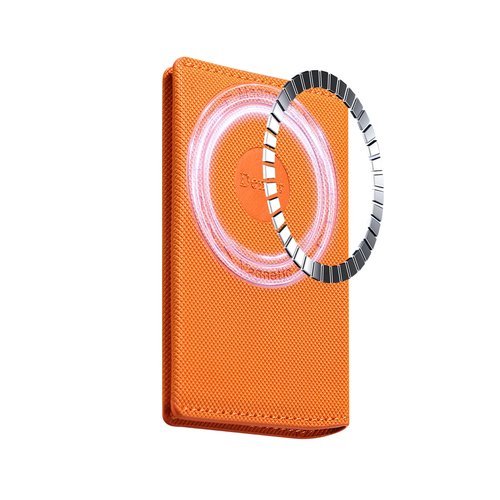 Leather Magnetic Phone Wallet with Card Holder