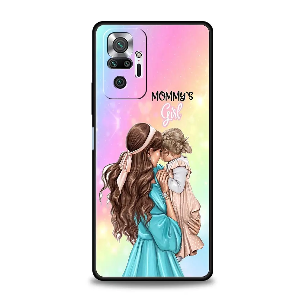 Super Mom Baby-Themed Black Phone Case
