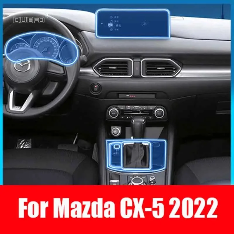 

For Mazda CX-5 2021 2022 Auto dashboard LCD Screen Interior TPU Protective Film Auto Interior Anti-scratch Film Fittings