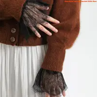E06E – robe mariée à fausses manches, manchettes décorées à mode, pull, manches décoratives 3