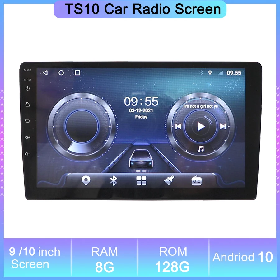 

TS10 Android 10 Car Multimedia Universal Autoradio 8G128G Octa Core DSP QLED With 9 Inch 10 Inch Carplay Radio Screen