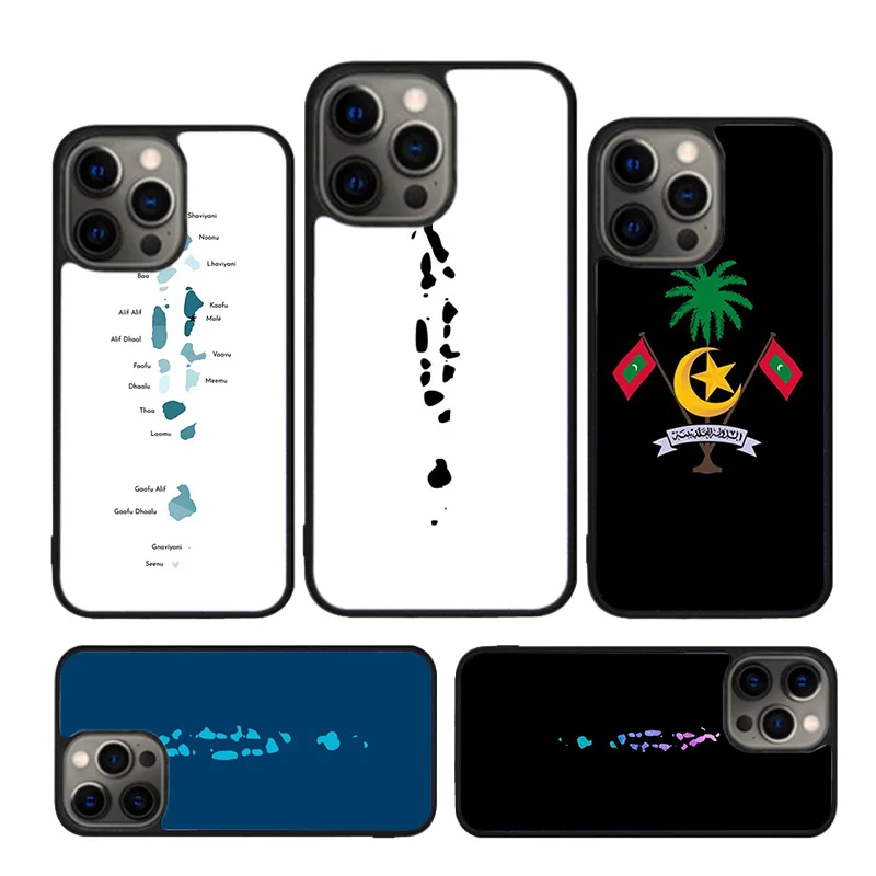 Maldives Map Design Phone Case Cover