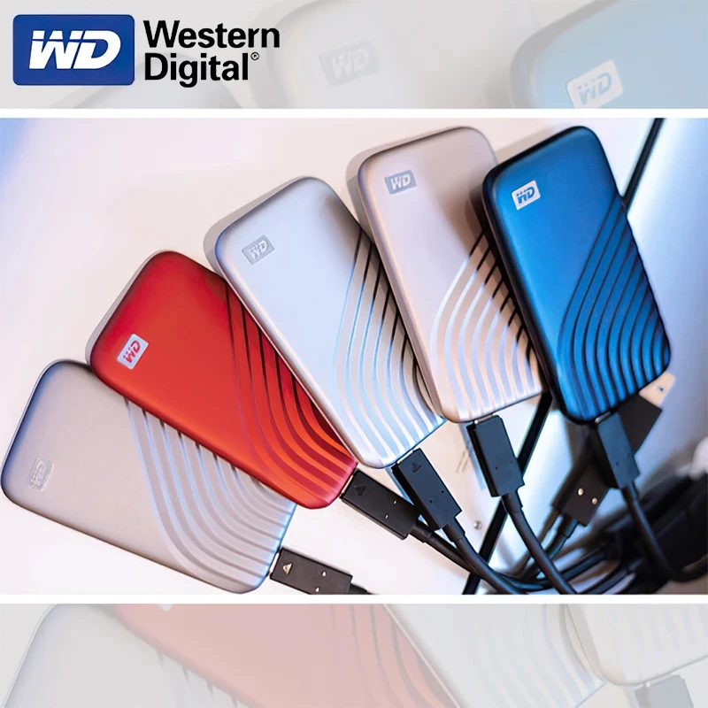 WD 1 ׶Ʈ 2 ׶Ʈ 4T My Passport SSD ޴  ָ Ʈ ̺, 500GB NVMe -C, USB3.2 ϵ ȣȭ  ϵ ̺