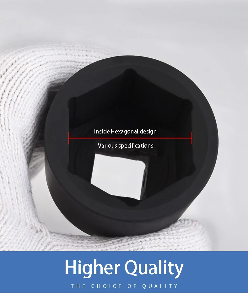 3/4 Schlags ch rauber Innen sechs kant verlängerter Sechs kant schlüssel 17-46mm Hoch leistungs buchse mechanische Kfz-Werkstatt werkzeuge – Detail 6