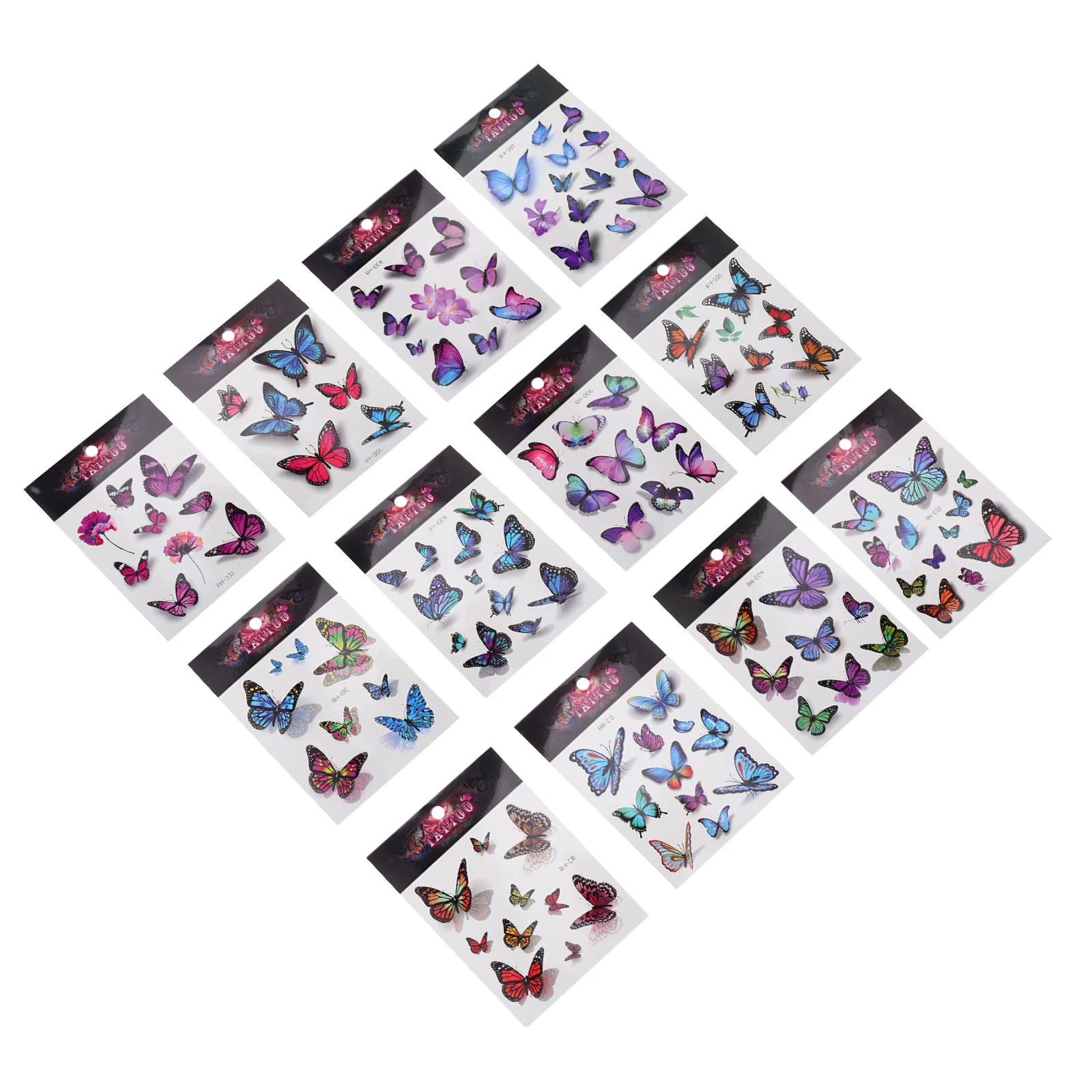 

Butterfly Tattoo Stickers 3D Temporary Body Tattoos Environmental Butterflies