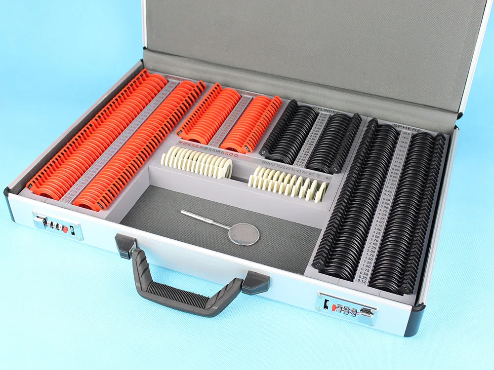 266 Trial lens set Optical trial lens case Plastic rim Aluminum case Free trial frame included