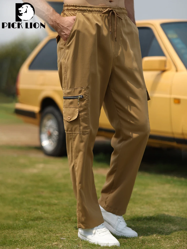 

PICKLION Men's Casual Pants Cargo Pants Men Military Multiple Pocket Trousers New Sweatpants Baggy Streetwear Harajuku Joggers