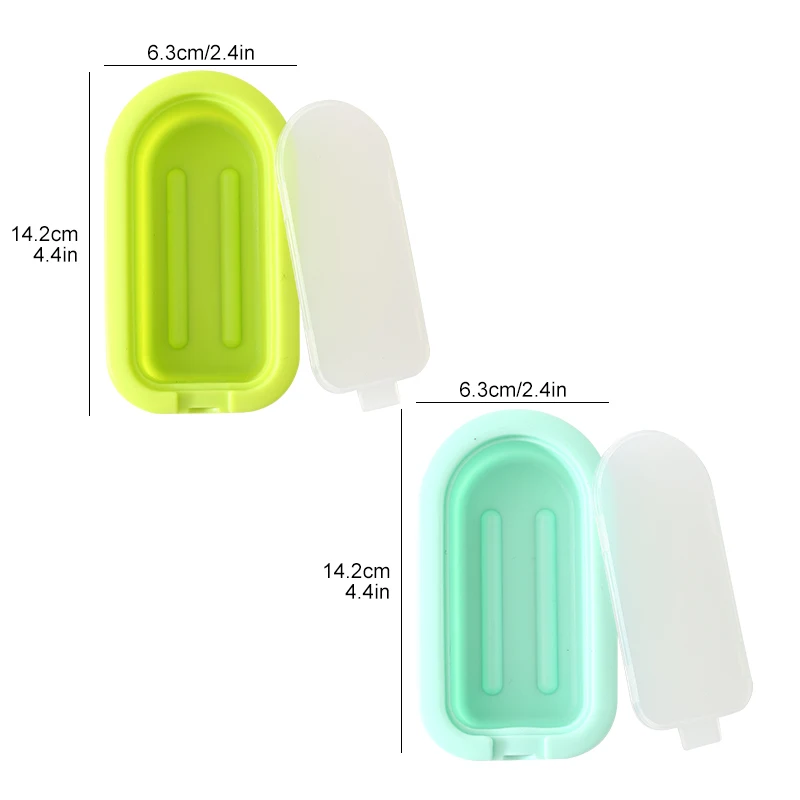 Fuovt Stampi Per Ghiaccioli In Silicone – Set Da 2 Con 40 Bastoncini – 4 Cavità A Forma Di Infradito – Fai Da Te
