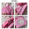 Telephone Shaped Purses PU Handbags for Women Retro Phone Top-Handle Shoulder Crossbody Bag Female Totes 5