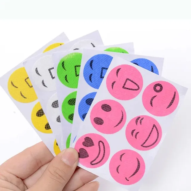 120Db Szúnyogmatricák Diy Szúnyogriasztó Foltok Kültéri Kemping Utazási Utazás Anti Szériaellenes Rajzfilm Mosolygós Arc Meghajtó Repelle - Image 5