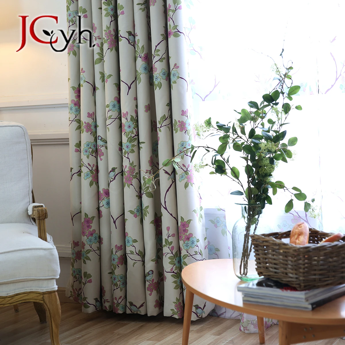Modern Printed Flower Curtains For Living Room Window Drapes For Bedroom Treatments Blinds Panel Tende Kitchen Door Cortinas 4