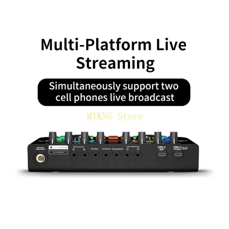 게임용 사운드 믹서 스트리밍 믹서 블루투스 호환 사운드 보드 보이스 체인저 폰 라이브 용 사운드 카드 베스트 세일