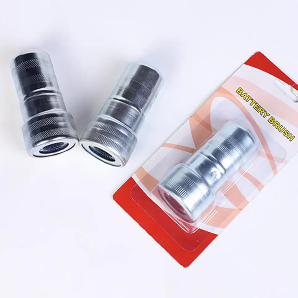 Spazzola Pulizia Terminali Batteria - 2 Pezzi, Acciaio Inox, 4 In 1 Per Auto E Barche - Foto 10