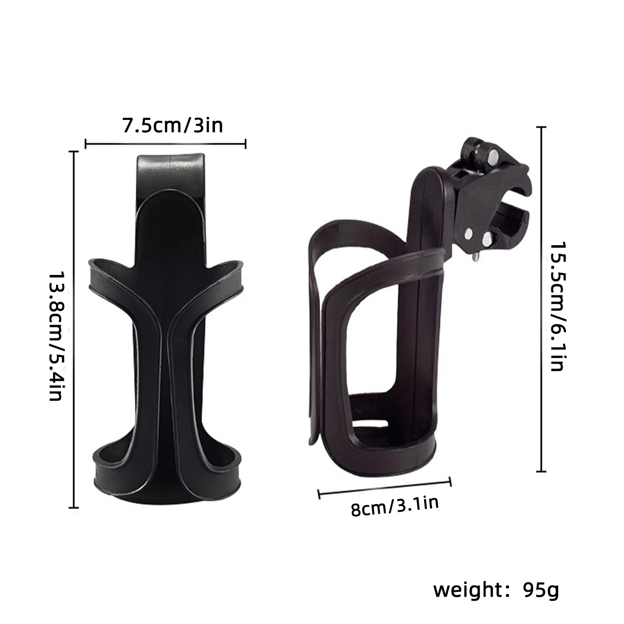 Portable Bicycle Water Bottle Holder Baby Stroller Milk Bottle Storage Rack Cup Coffee Drink Organizer Shelf