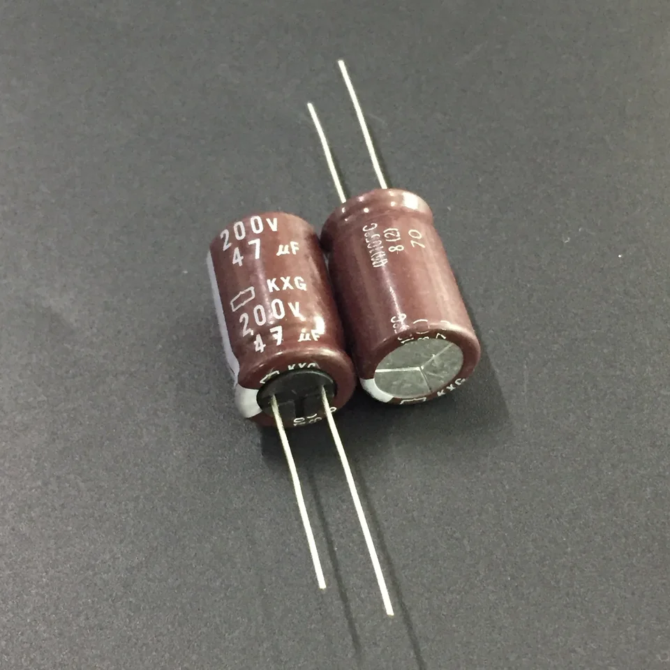 5pcs/50pcs 47uF 200V NCC KXG Serie 12.5x20mm Lunga Va di Alta affidabilà 200V47uF Condensatore Elettrolico di Alluminio  502