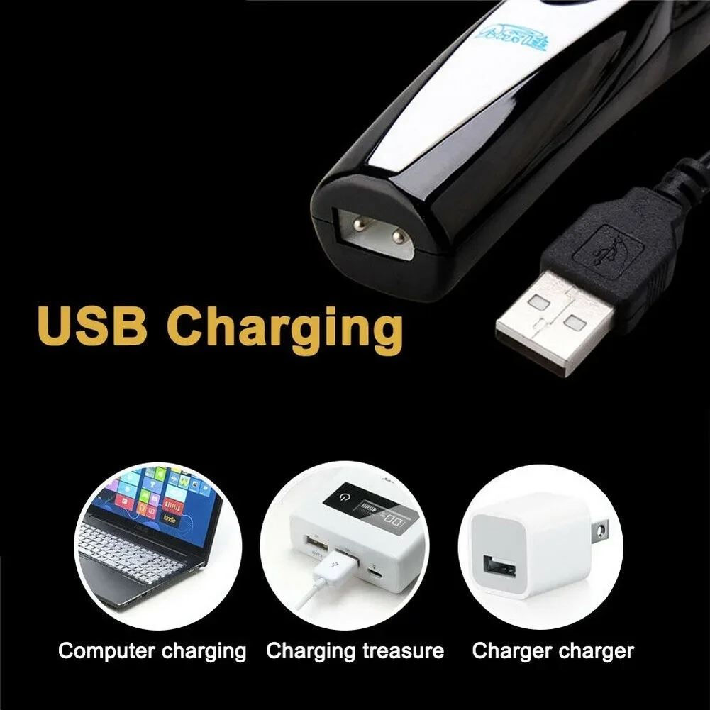 Pet Nail Hair Trimmer Grinder Electrical USB Rechargeable Grooming Tool