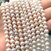 4-12MM AAA Natural Freshwater Pearls Round Potato Shape Loose Spacer Beads for Jewelry Making Diy Bracelet Earrings Accessories 4