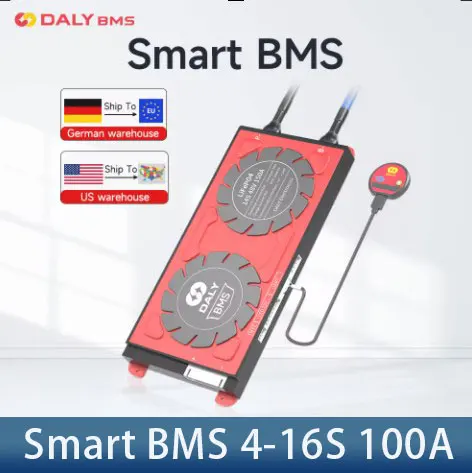 Daly BMS Smart BMS LifePo4 4S 12V 8S 24V 13S 16S 48V 100A 300A