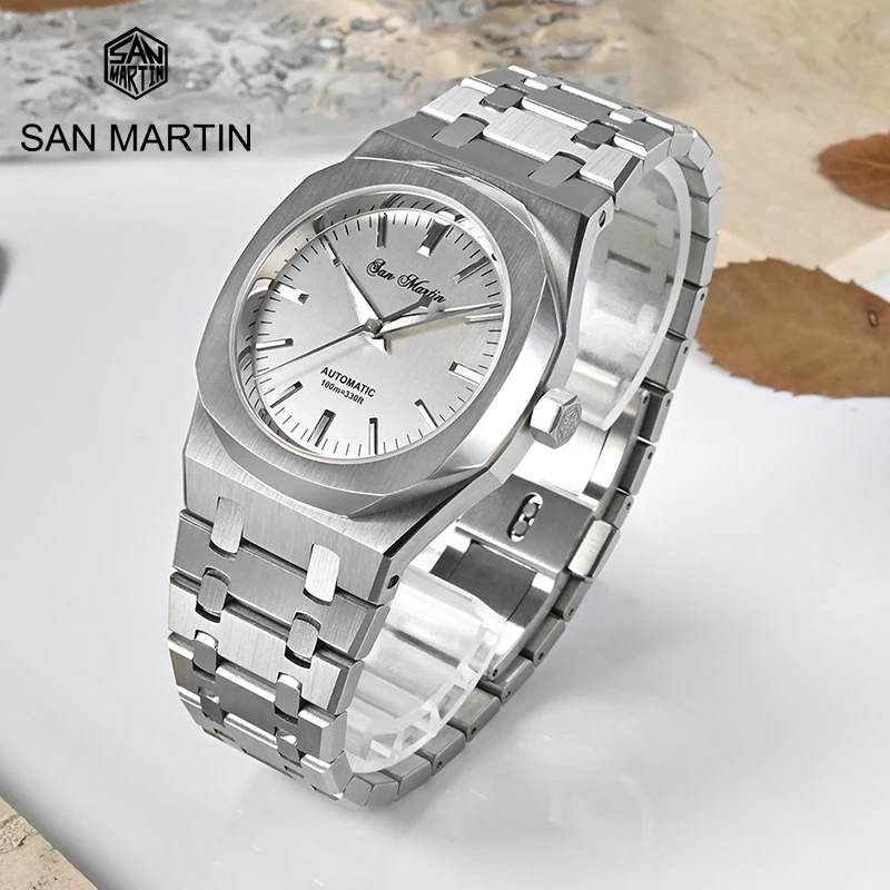 

San Martin 38.5mm Luxury Men Diver Watch Miyota 9015 Top Brand Vintage Business Automatic Mechanical Watches Sapphire 10Bar