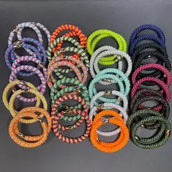 10Pcs Women Hair Scrunchies Elastic Hair Korean Rubber Bands Nylon Quanlity Hair Gift Ponytail Hair Holder Accessories