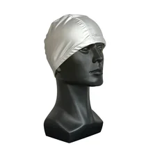 

Adult Fashion PU Waterproof Swimming Cap High Elasticity Solid Color Unisex Swimming Cap Beach Cap