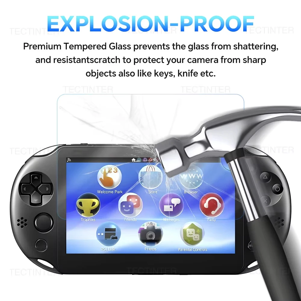 Ultra-Clear Tempered Glass Screen Protector with Protective Film - Full Coverage Front + Back