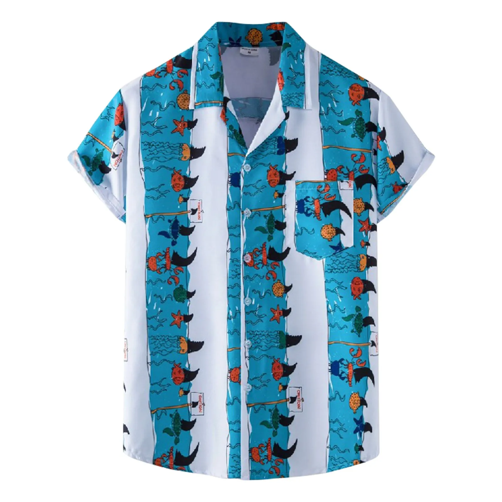 

Luxury Men's Shirt Summer Casual Floral Print Design Short Sleeve Beach Hawaiian Shirt Tops Blouses camisa hawaiana hombre