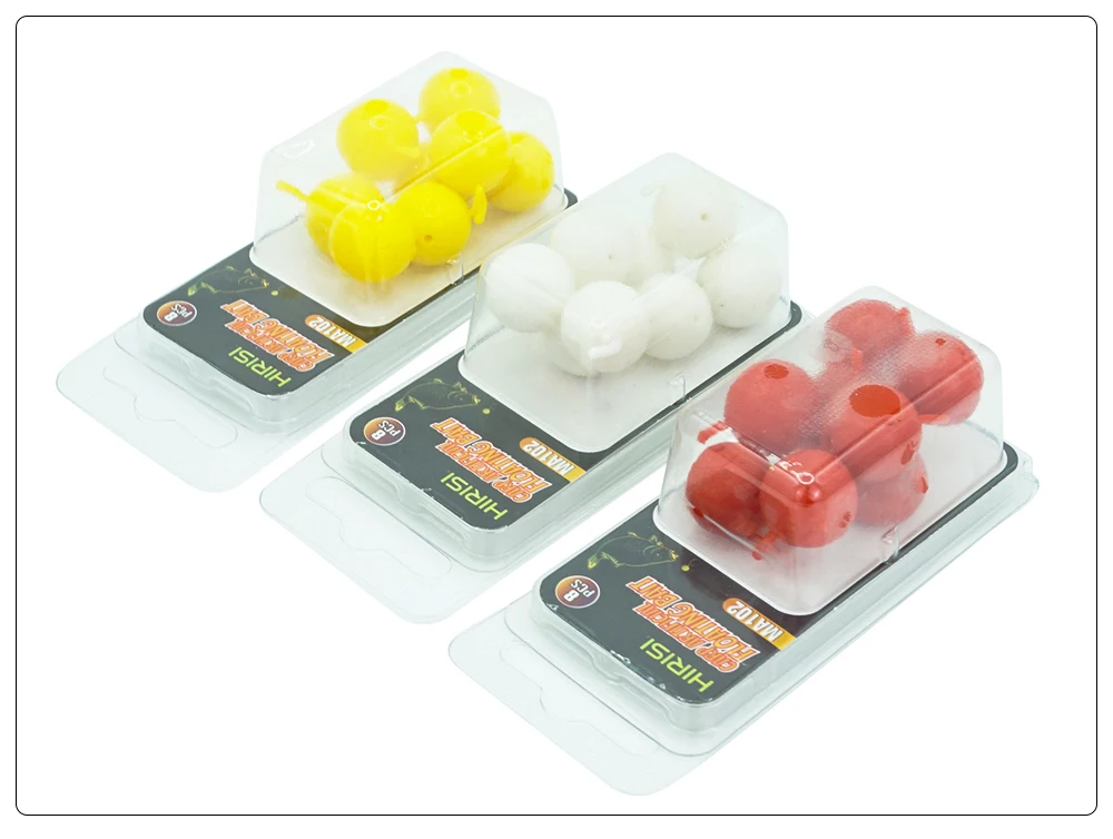 Hirisi 8 Stück schwimmende Kugelköder, Maisgeschmack, Angelschwimmer-Perlen, Silikon, künstlicher weicher Köder, Gummi-Schwimmer, Kugelperlen ﻿ MA102 – Detail 6